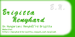 brigitta menyhard business card